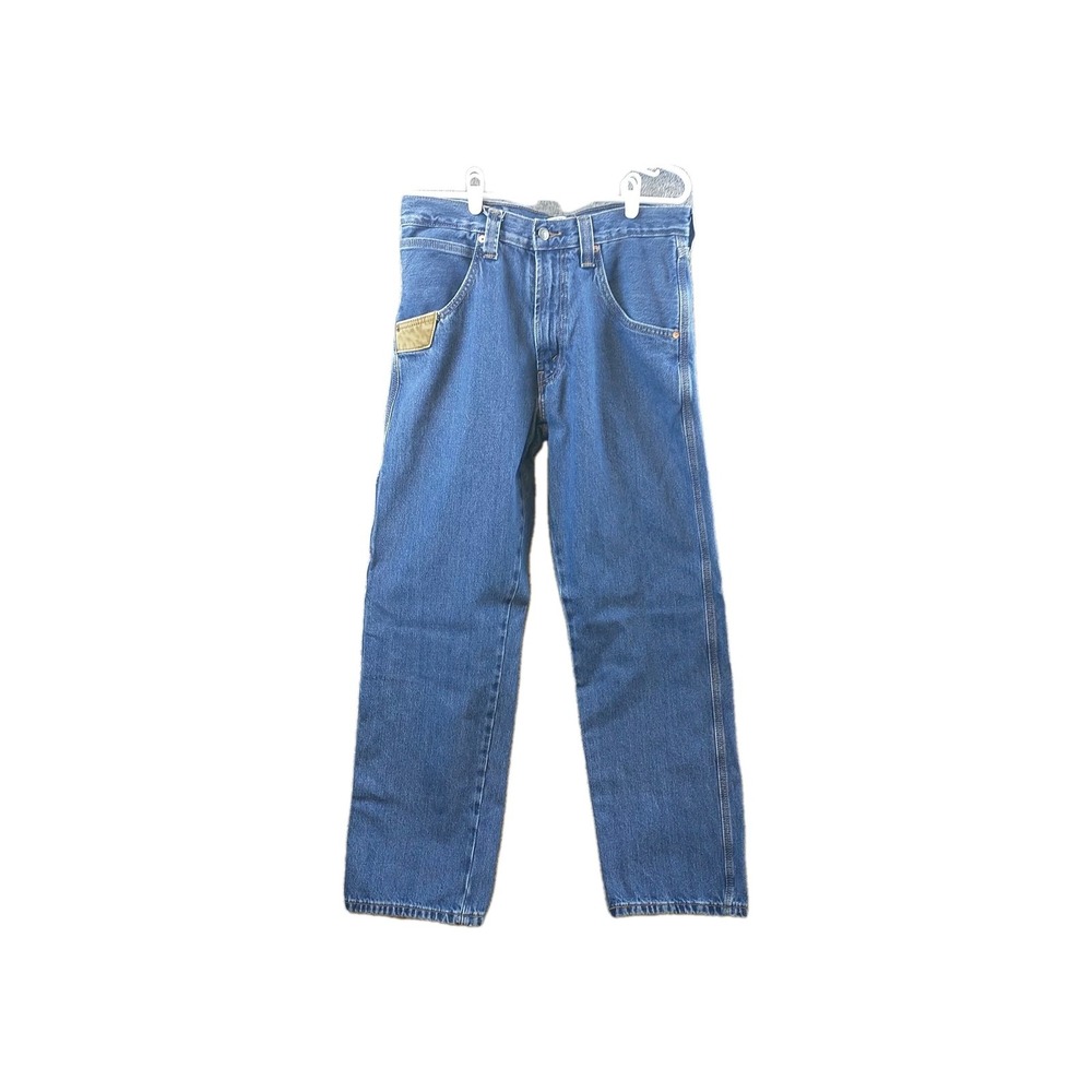 Signature Levi Strauss Blue Contractor Jean Men 33x30 Carpenter Utility Workwear